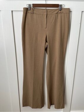 LOFT Tan Boot Cut Dress Pants